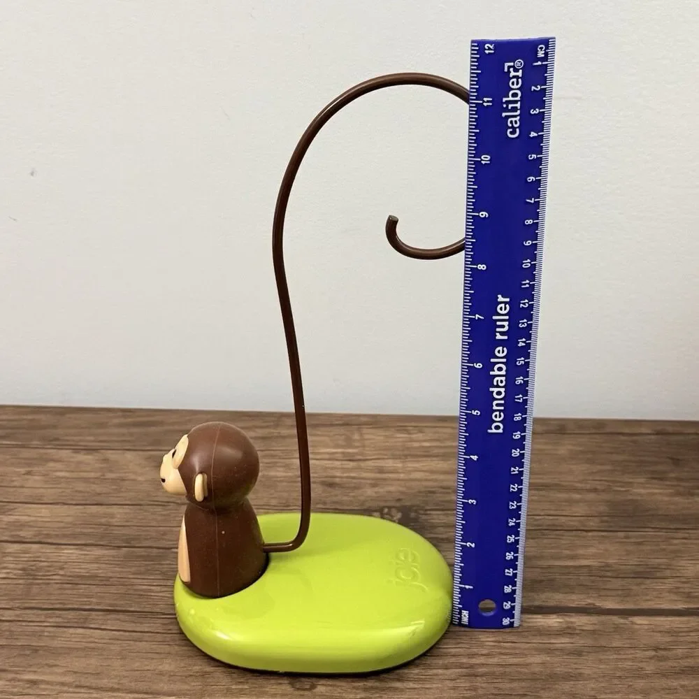 Joie Monkey Banana Tree Holder, Countertop Fruit Hanger with Secure Black